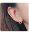 Silver Hoop Earring HO-1505-GP